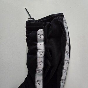 Guess Los Angeles Black Sweatpants with Logo Side Stripe